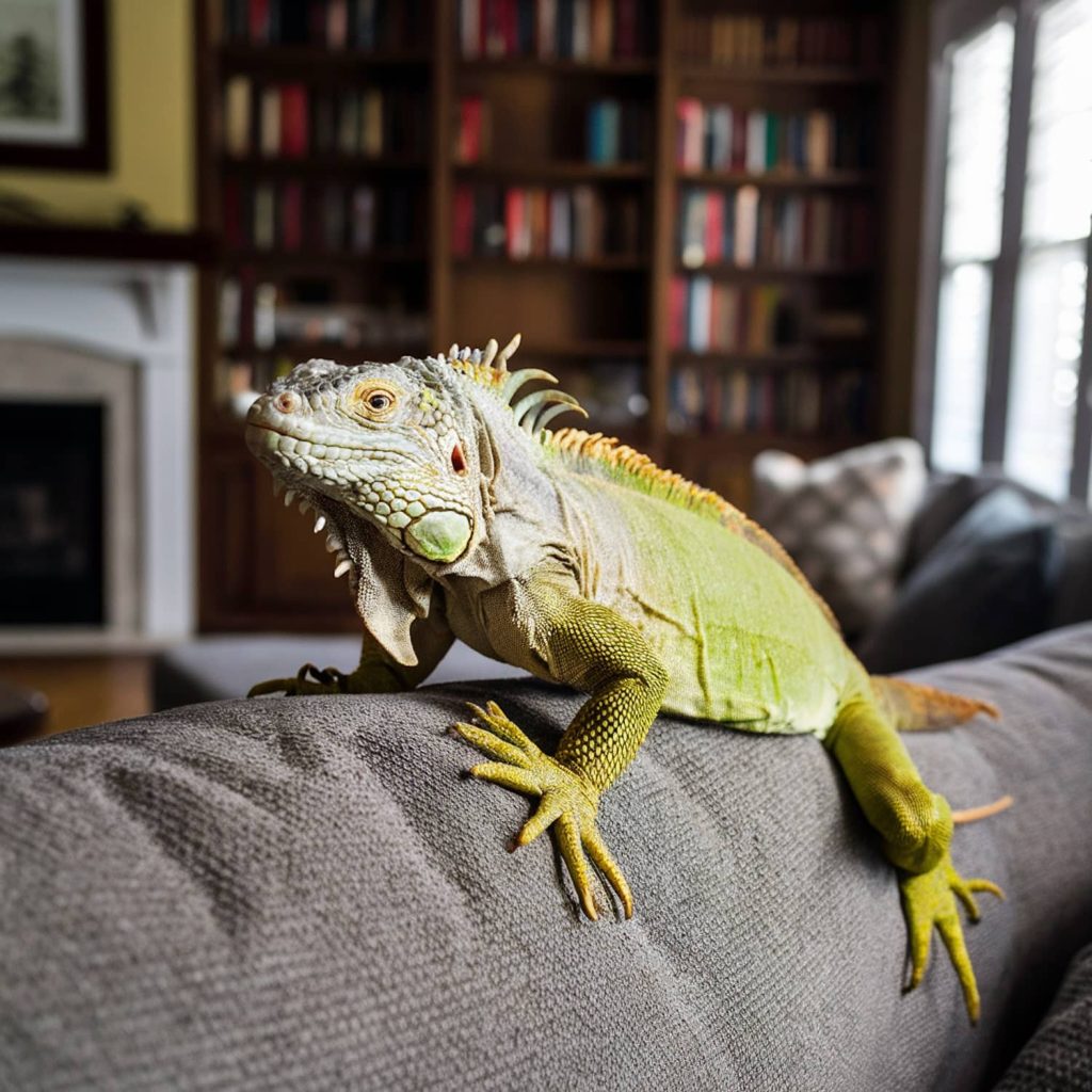 Iguana in South Florida Home